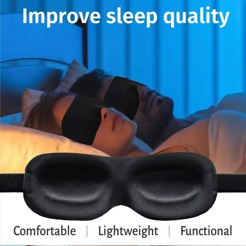 1-3pcs Sleep Mask Blockout Eye Mask for Side Sleeper Women Men