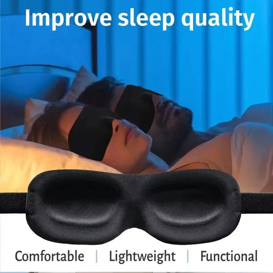 1-3pcs Sleep Mask Blockout Eye Mask for Side Sleeper Women Men