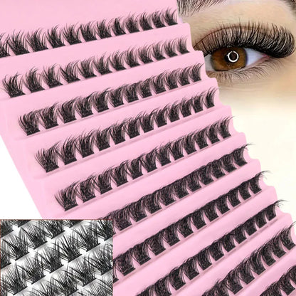 DIY Eyelash Extension Kit Individual Lashes Cluster Mix Lash Clusters