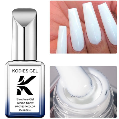 KODIES GEL Nude Pink Rubber Base Gel Nail Polish 15ML Structure Semi