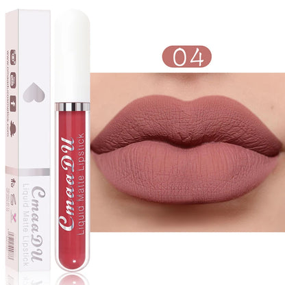 Velvet Matte Lip Gloss Waterproof Lasting Lipstick Non-stick Cup Lip Gloss Women Sexy Lip Makeup Multicolored Lipstick Cosmetic