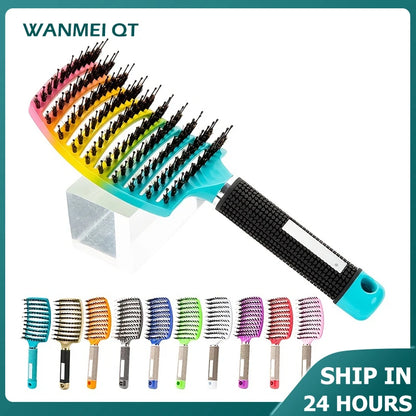 1pc Magic Scalp Massage Hair Brush for Women - Professional Detangling