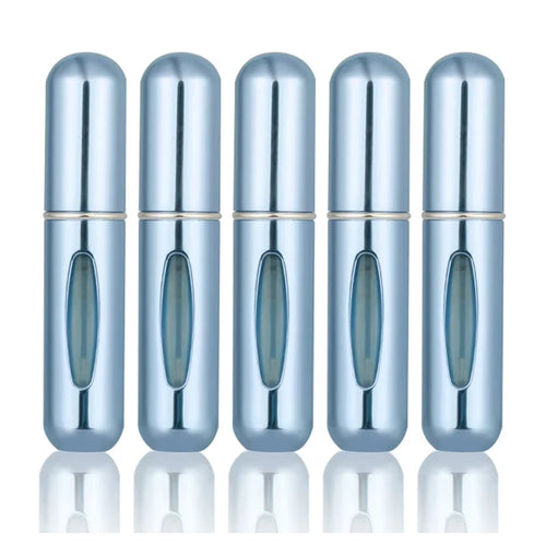 5PCS 5ml Portable Mini Refillable Perfume Bottle Spray Scent Pump