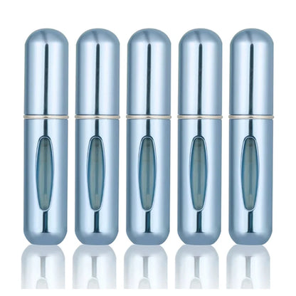 5PCS 5ml Portable Mini Refillable Perfume Bottle Spray Scent Pump