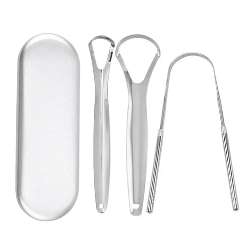Premium 1pcs/3pcs Metal Tongue Scraper Cleaner for Adults & Kids