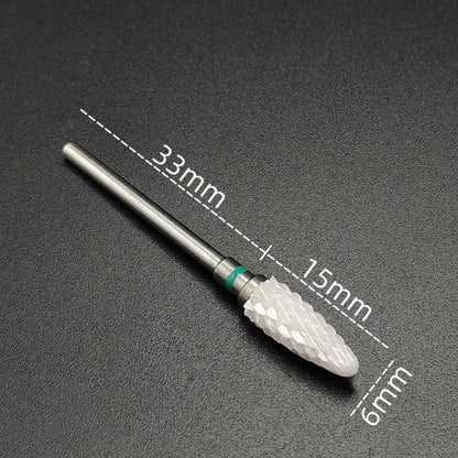 Ceramic Carbide Nail Drill Bit Rotate Burr Milling Nail Cutter Bits