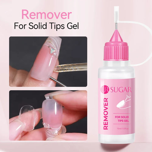 UR SUGAR 15ml Remover For Solid Tips Gel False Nail Tips Solid