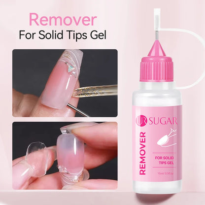 UR SUGAR 15ml Remover For Solid Tips Gel False Nail Tips Solid