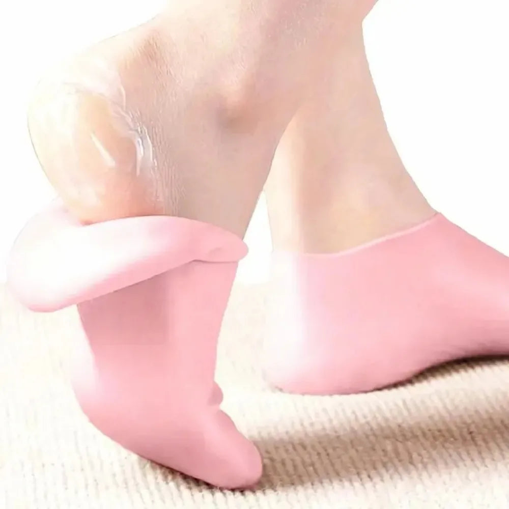 Moisturizing Foot Socks,Silicone Socks for Dry Cracked Feet Women's