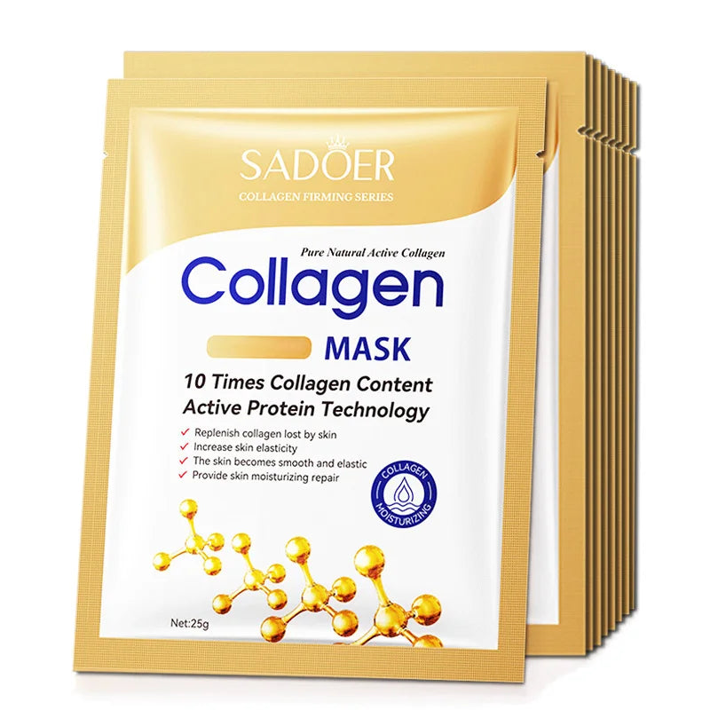 10 Pcs Collagen Face Mask