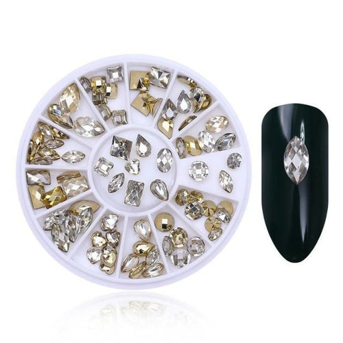 Nail Parts Nail Art Glitter Rhinestone Crystal Gems Jewelry Bead