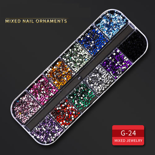 Nail Parts Nail Art Glitter Rhinestone Crystal Gems Jewelry Bead