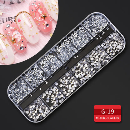 Nail Parts Nail Art Glitter Rhinestone Crystal Gems Jewelry Bead