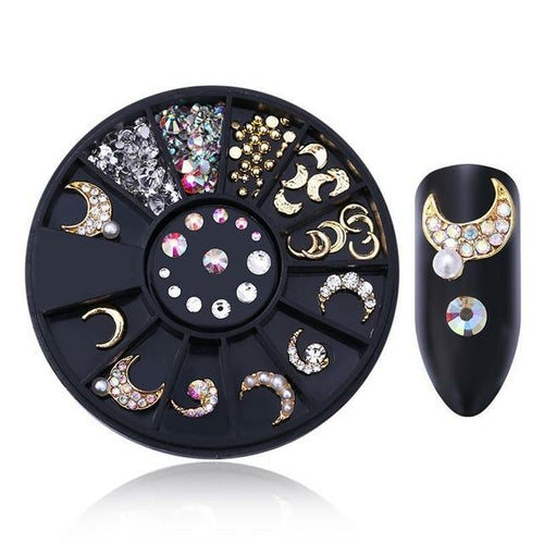 Nail Parts Nail Art Glitter Rhinestone Crystal Gems Jewelry Bead