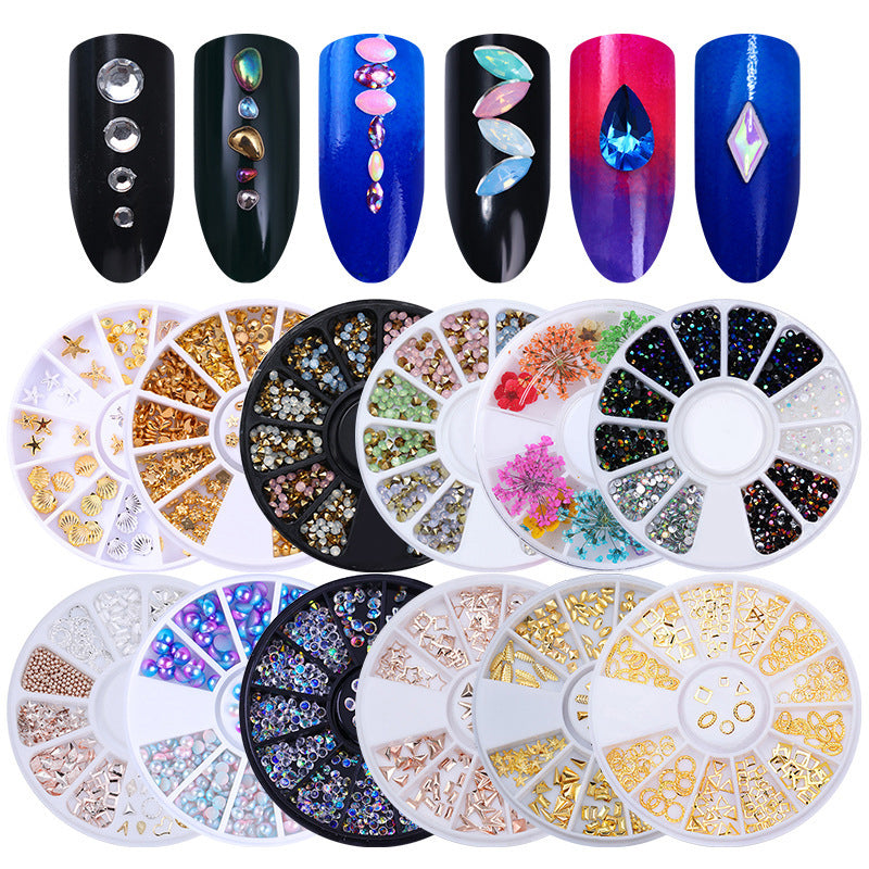 Nail Parts Nail Art Glitter Rhinestone Crystal Gems Jewelry Bead