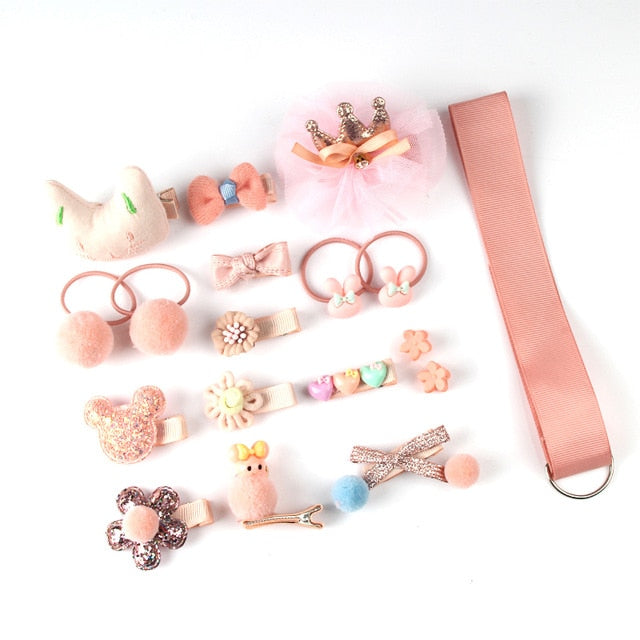 Girls 18 Pcs hair clip set Cute Hair Accessories